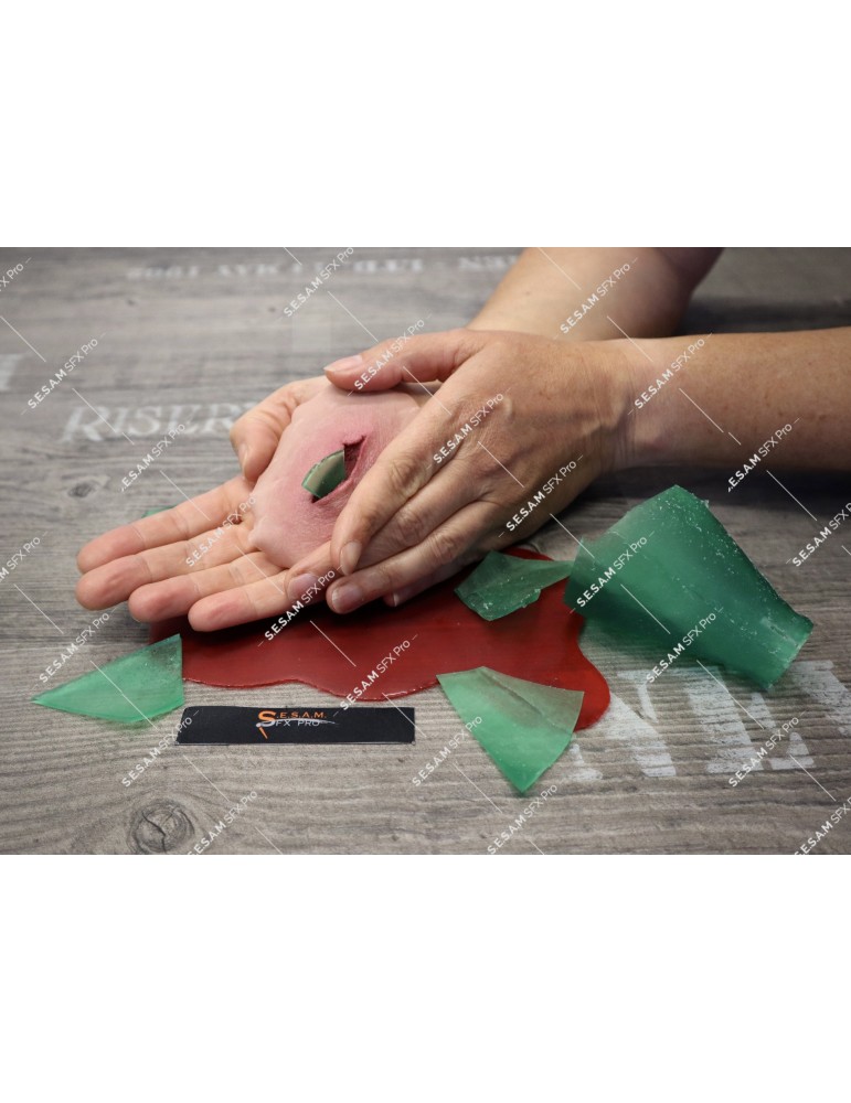 Bouteille cassée factice sécurisée