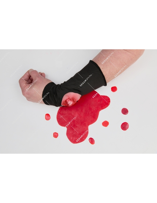 2 manchettes cache filet