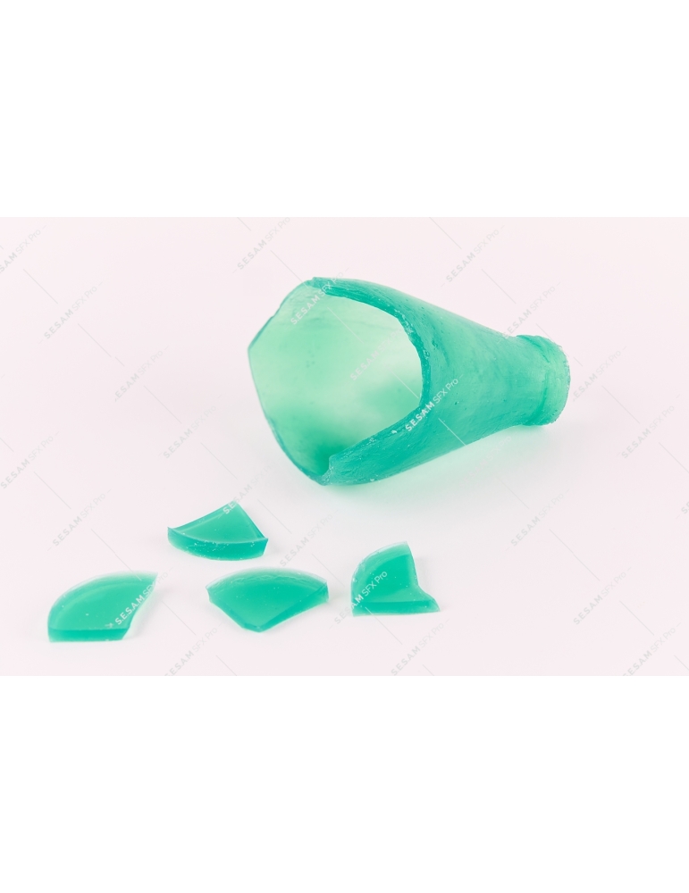 Bouteille cassée factice sécurisée