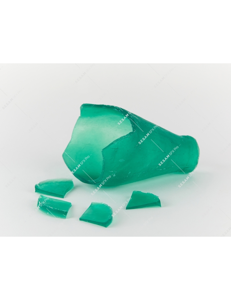 Bouteille cassée factice sécurisée